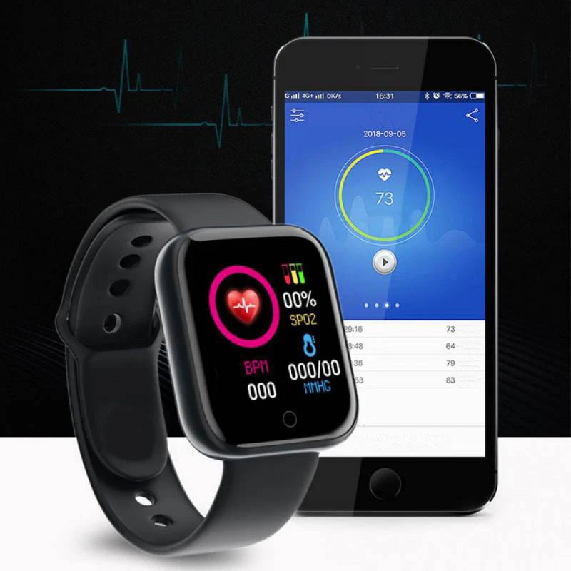 Relógio inteligente esportivo com pulseira