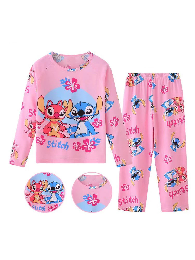 Novos conjuntos de roupas infantis de primavera Stitch